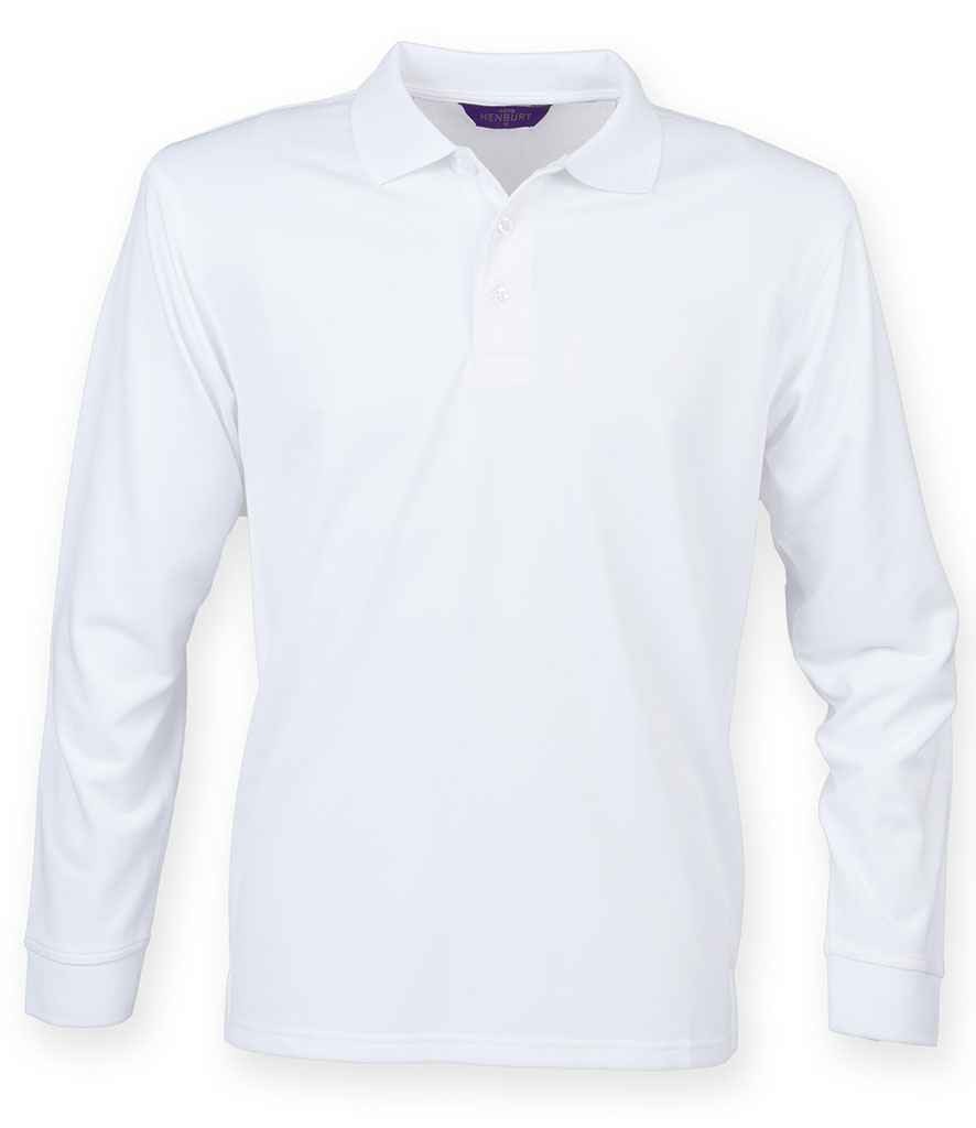 Henbury Unisex Long Sleeve Coolplus® Piqué Polo Shirt - PenCarrie